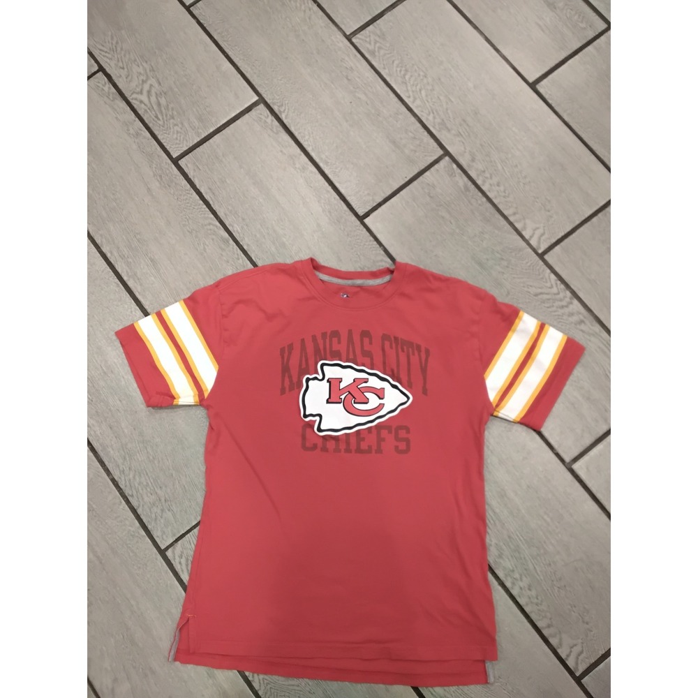 Kansas City‎ Chiefs NFL Youth Large Red Jersey Style T Shirt Football NFL